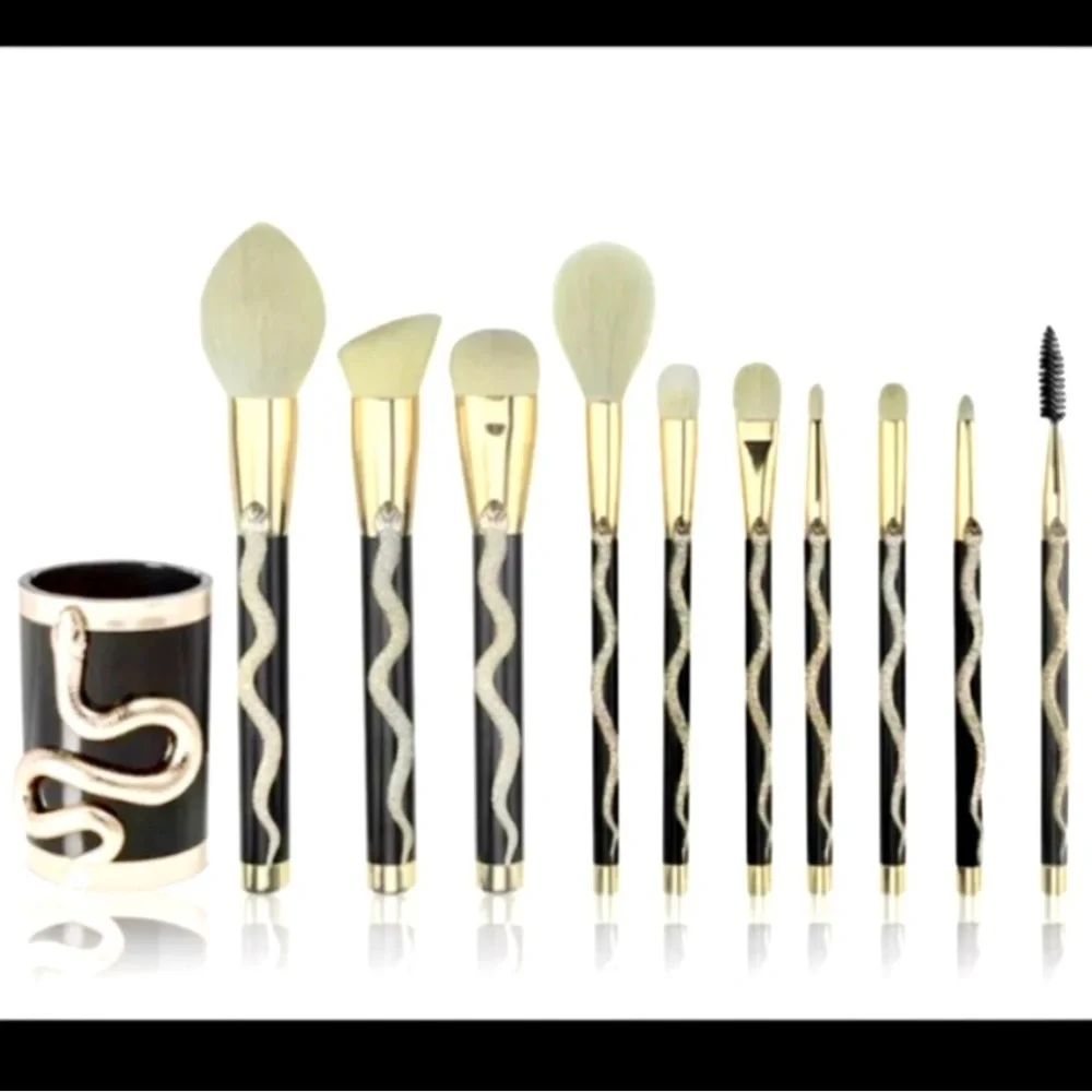 Sonia Kashuk Serpent Snake 10 Piece Limited Edition Gold Makeup Brush Set